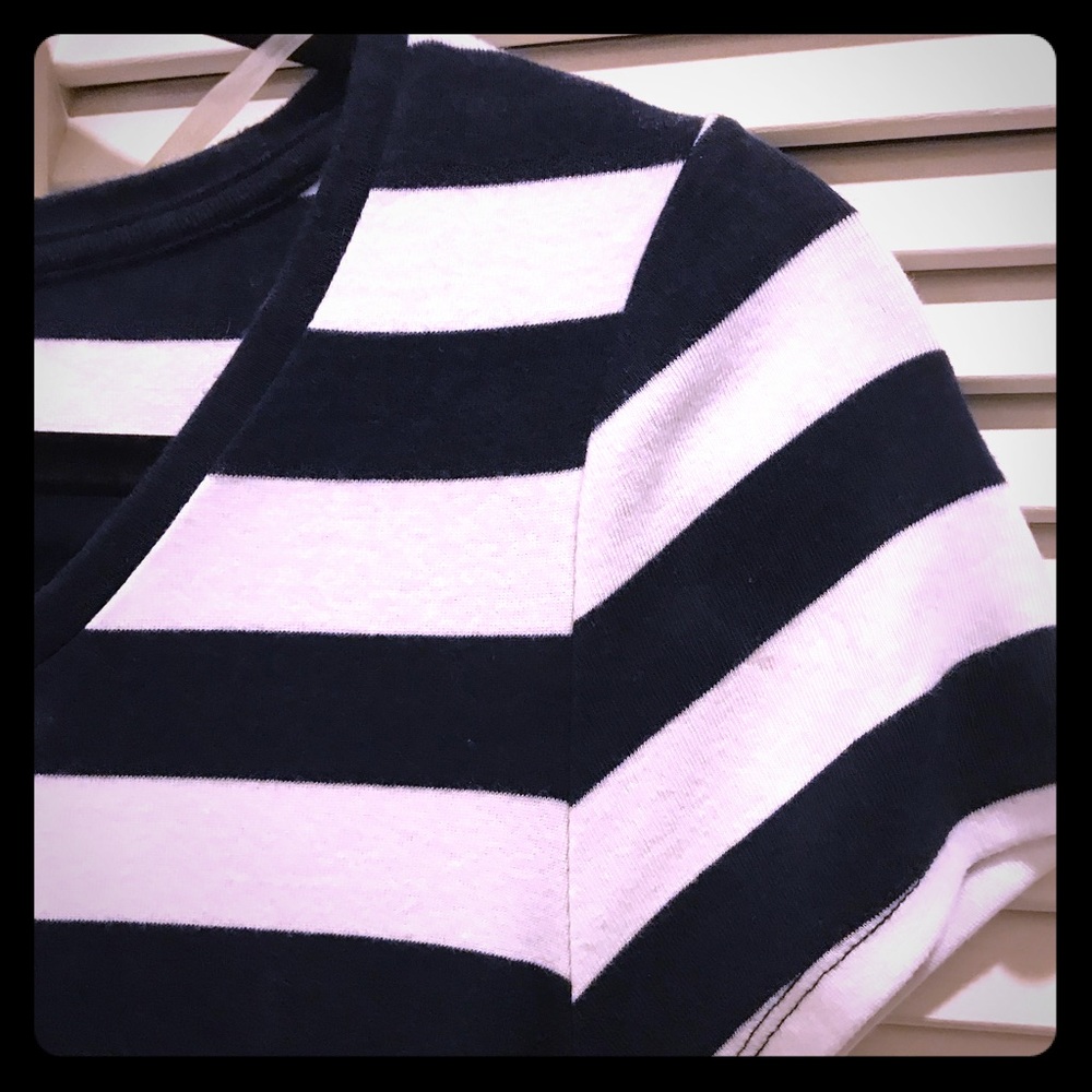 Striped maternity dress